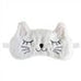 Sleep Mask Kitty Cat Design in White