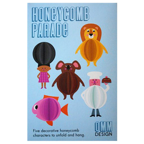 Blue Box Set Honeycomb Character Parade by Omm Design