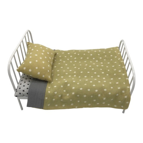 Doll Bed - White Metal, Audrey